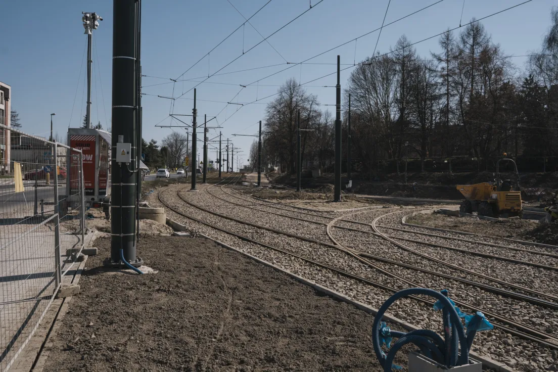 Pętla tramwajowa w Mistrzejowicach - stan obecny
