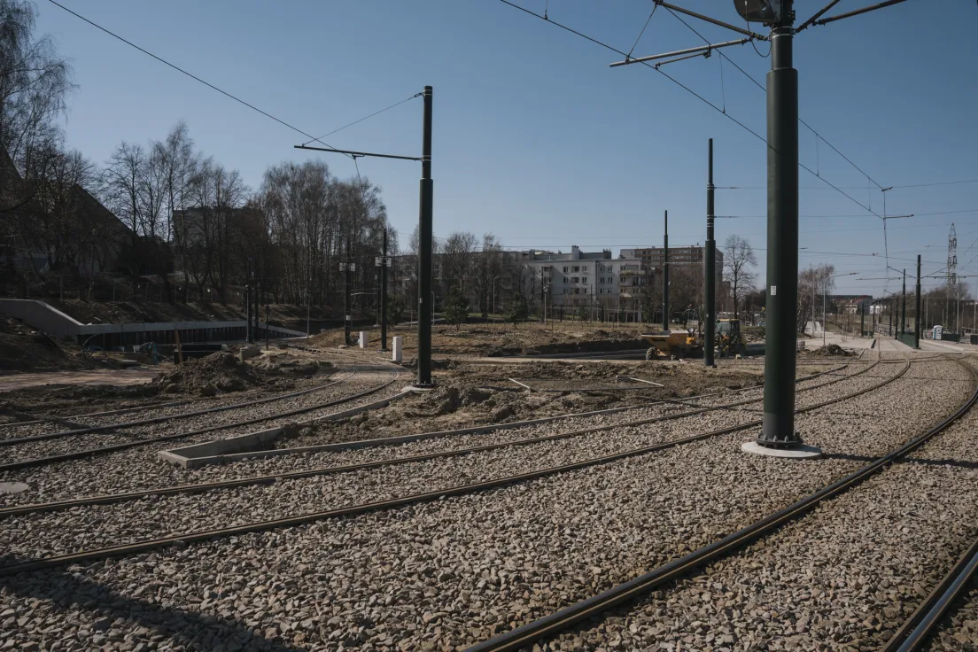 Pętla tramwajowa w Mistrzejowicach - stan obecny