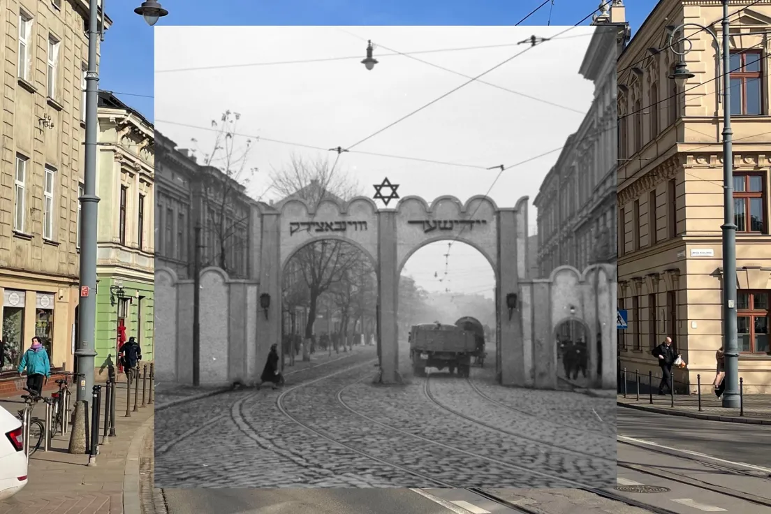 Brama getta od strony Rynku Podgórskiego