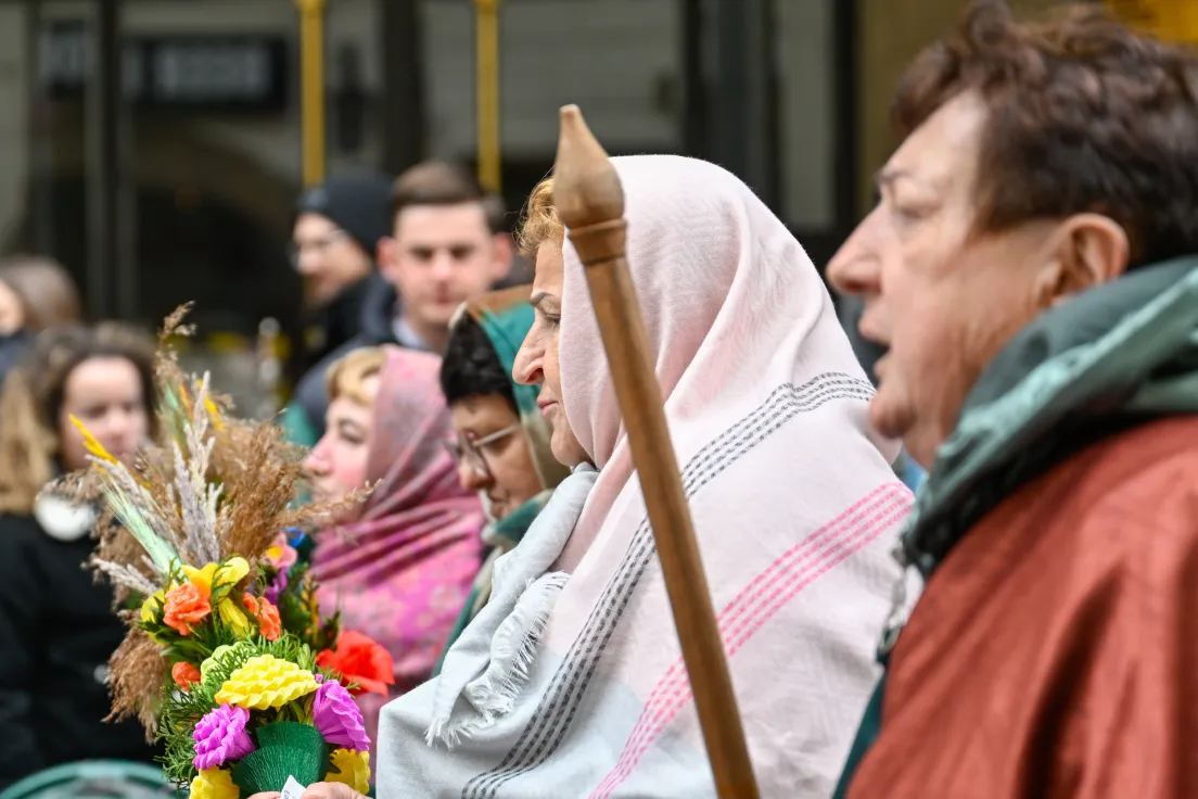 Święcenie palm na Rynku Głównym