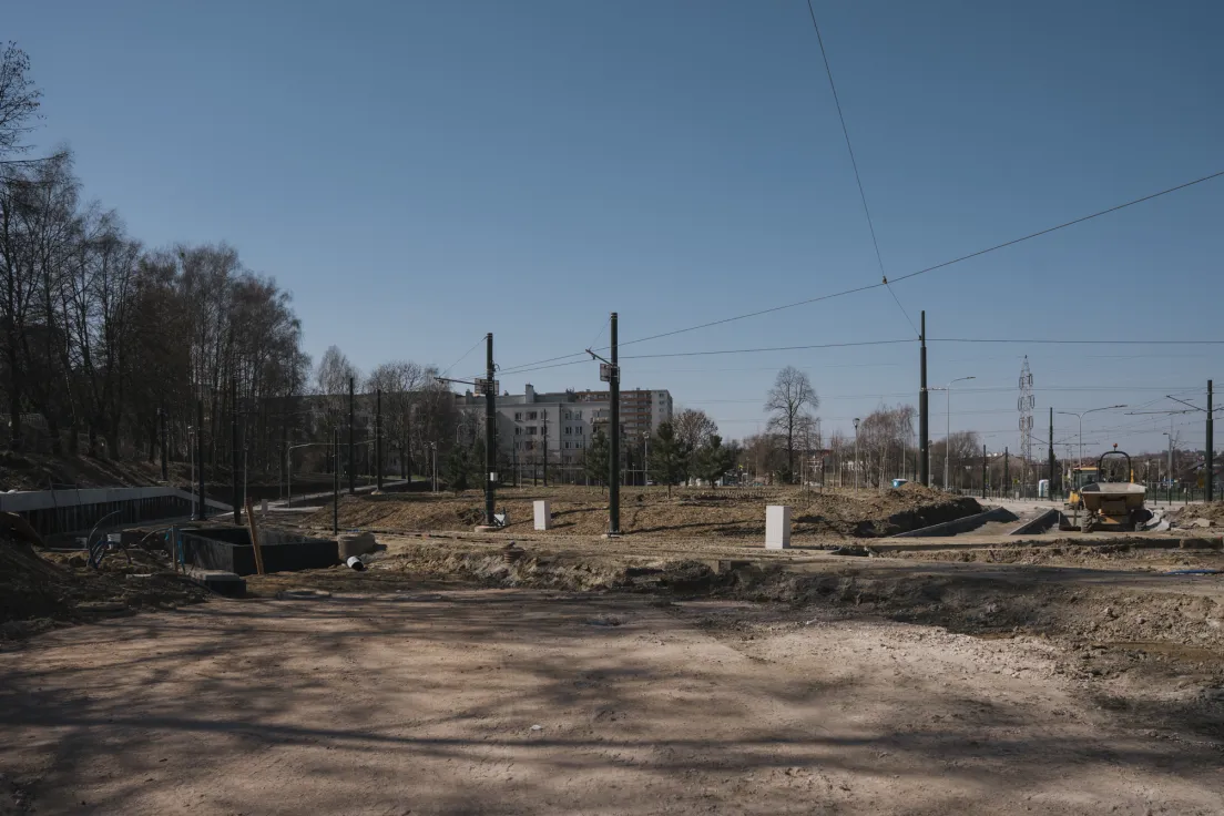 Pętla tramwajowa w Mistrzejowicach - stan obecny