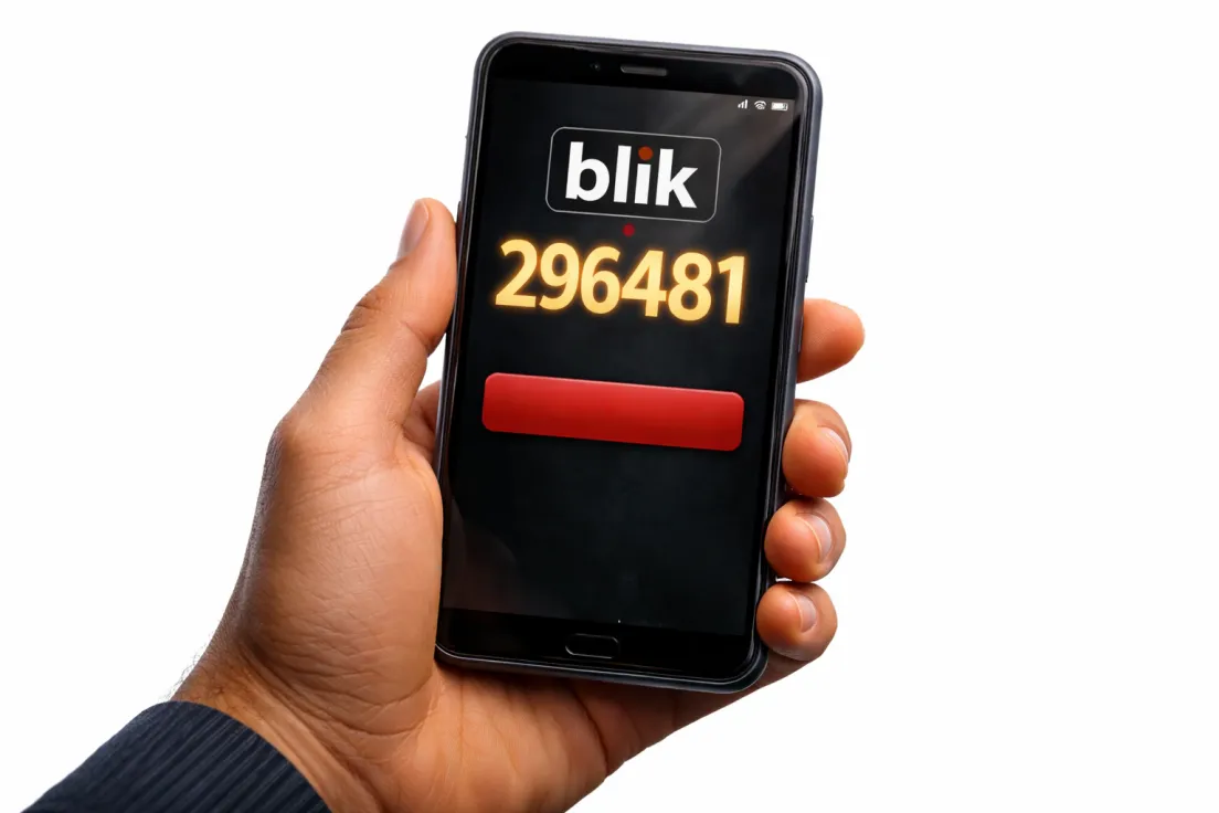 Smartfon z kodem BLIK