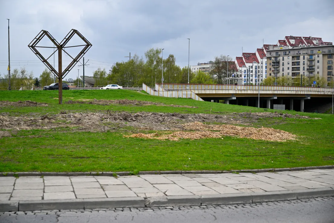 Teren budowy nowego P&R Bronowice
