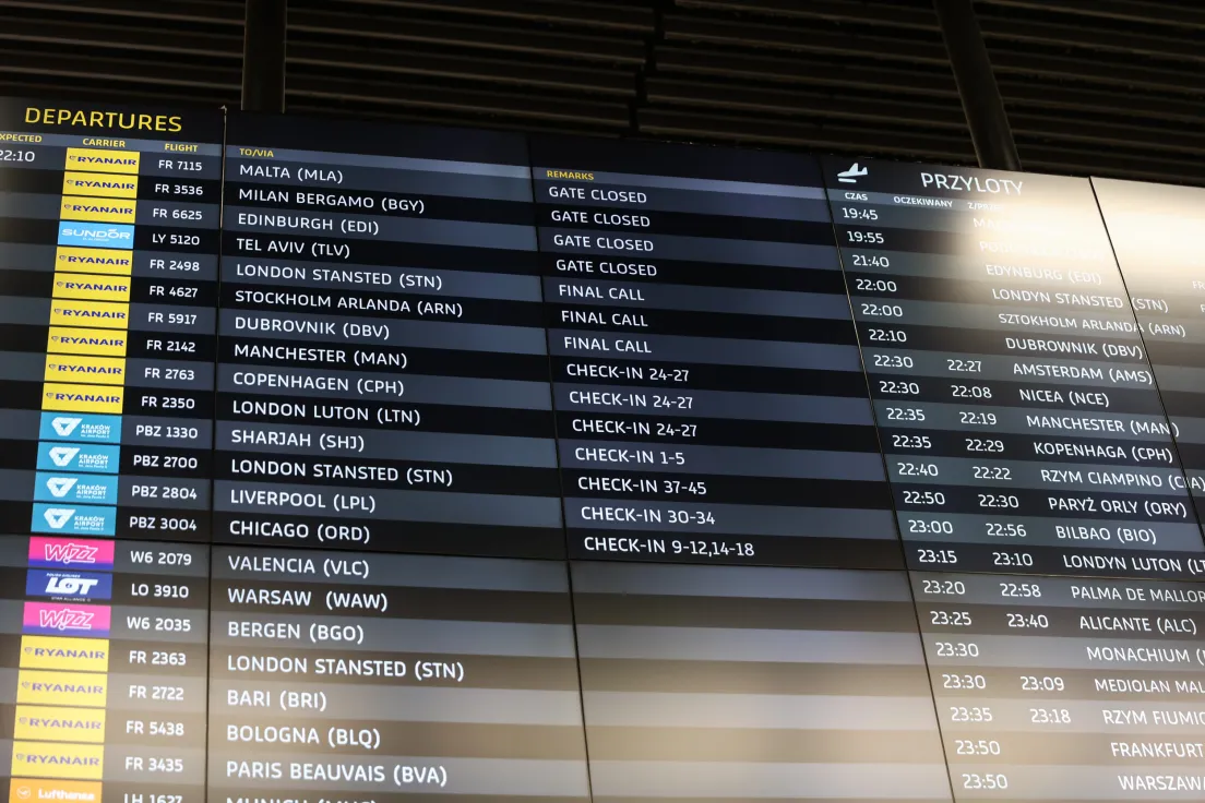 Testy tymczasowej poczekalni przedodlotowej Pre-Boarding Zone w Kraków Airport