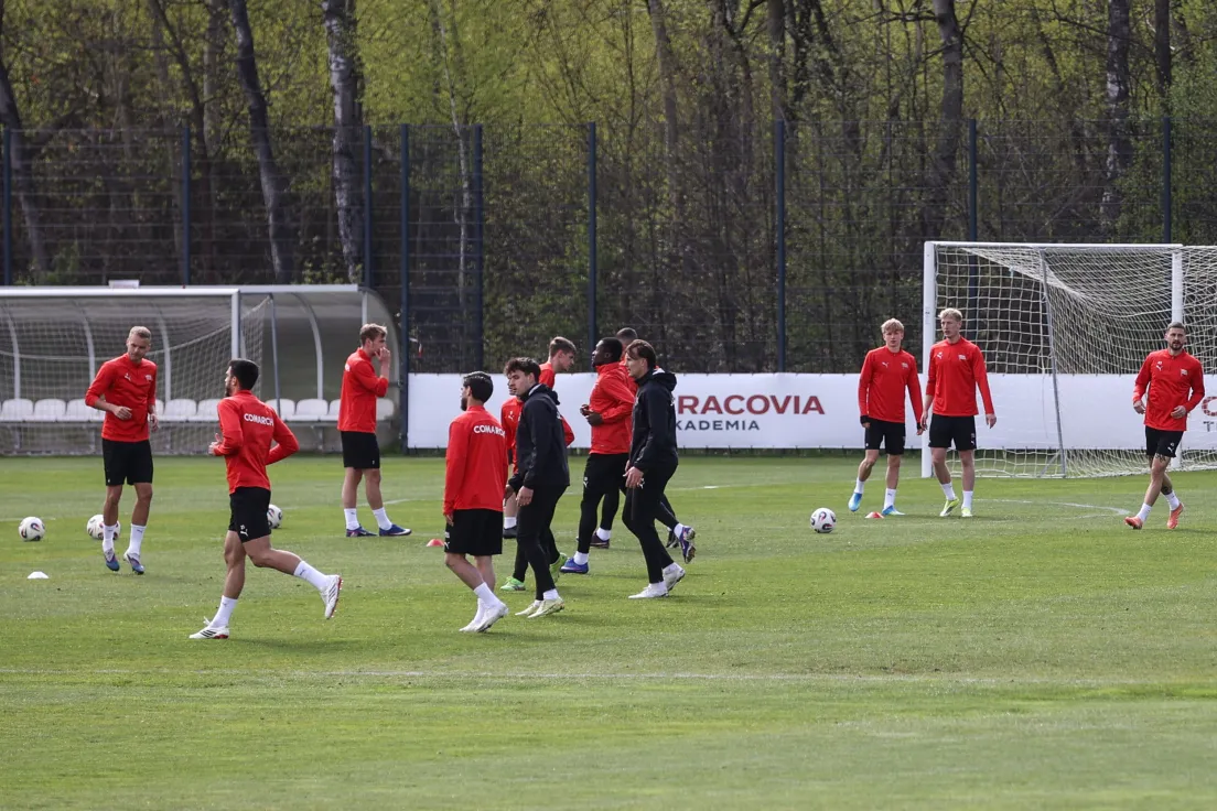 Pierwszy trening Cracovii z nowym trenerem