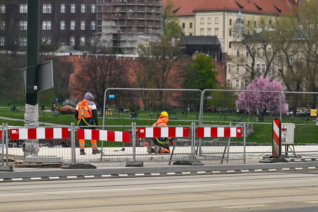 Remont mostu Grunwaldzkiego, stan z kwietnia 2026