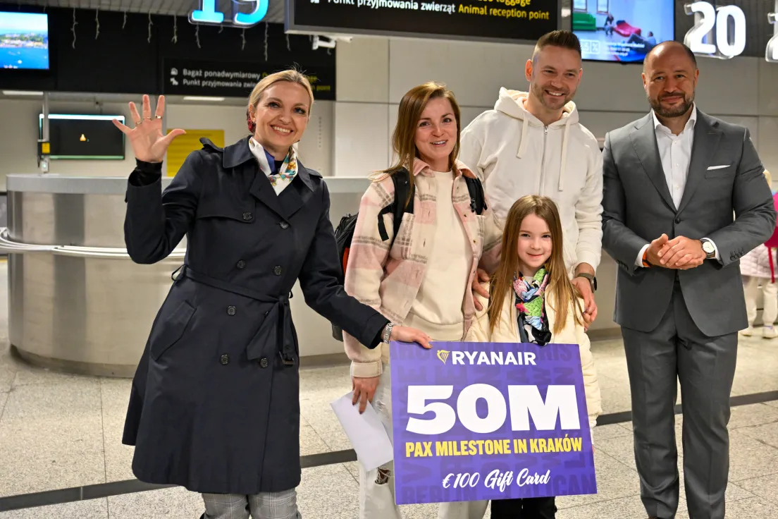 50. Milionowy pasażer Ryanair
