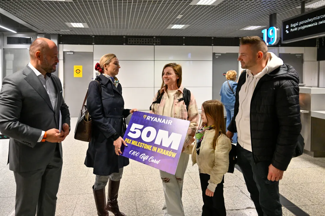 50. Milionowy pasażer Ryanair