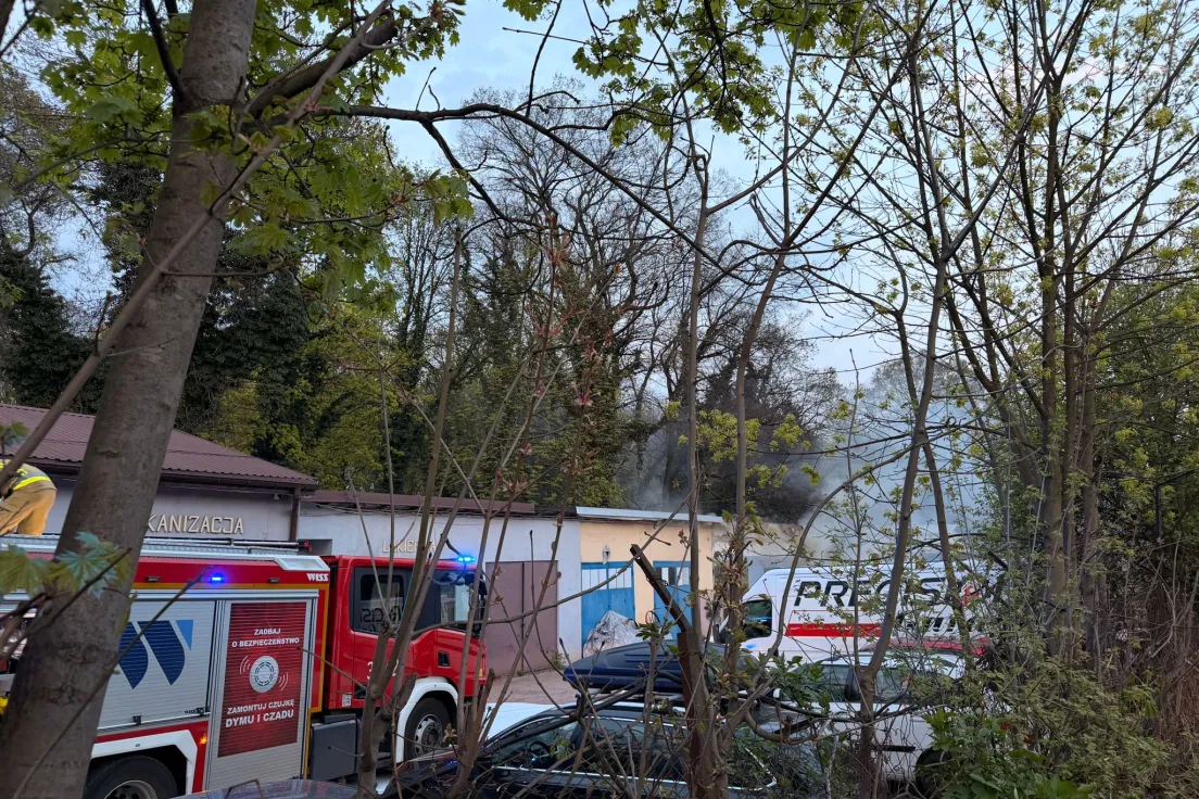 Pożar przy ul. Miodowej