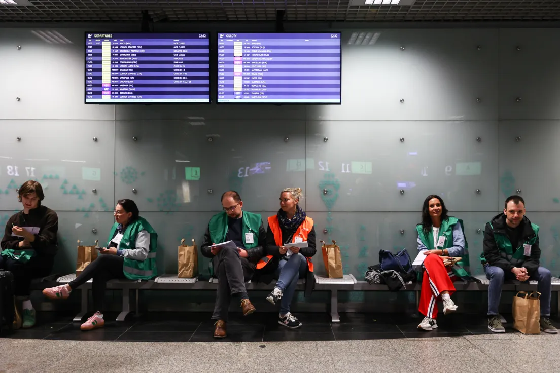 Testy tymczasowej poczekalni przedodlotowej Pre-Boarding Zone w Kraków Airport
