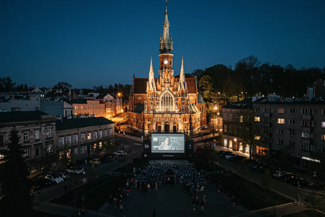 Kino plenerowe na Rynku Podgórskim 