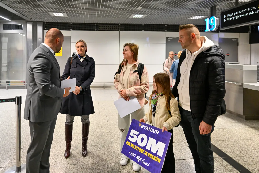 50. Milionowy pasażer Ryanair