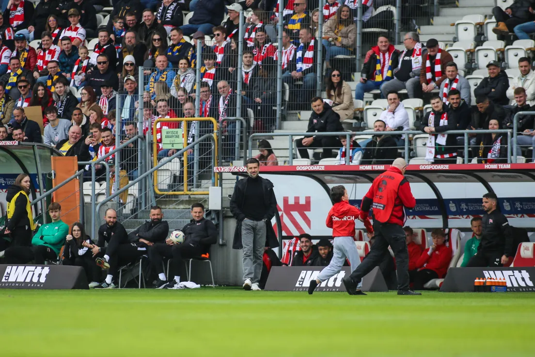 Niecodzienne sceny na meczu Cracovia - Arka Gdynia