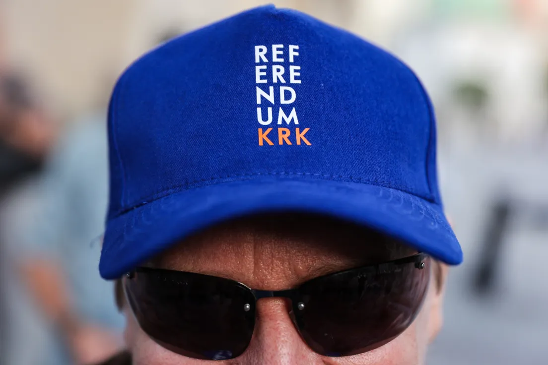 Wiec Konfederacji przed referendum w Krakowie