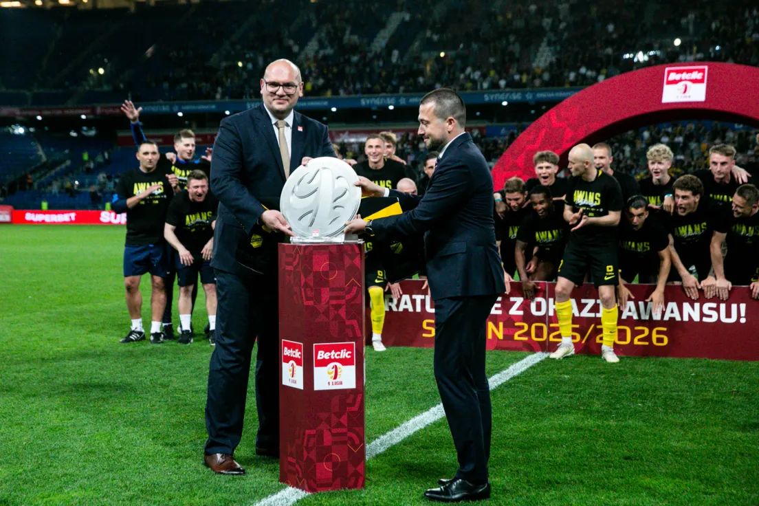 Celebracja Wieczystej Kraków po awansie do ekstraklasy