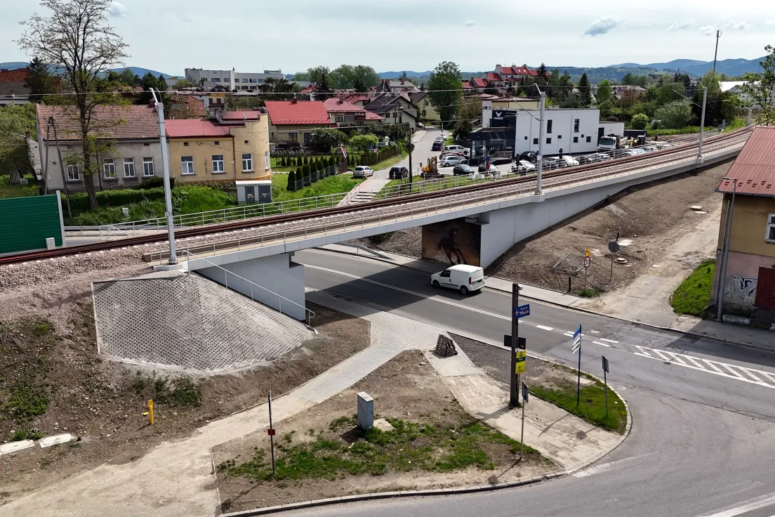 Zmodernizowany wiadukt kolejowy na ul. Węgierskiej w Nowym Sączu