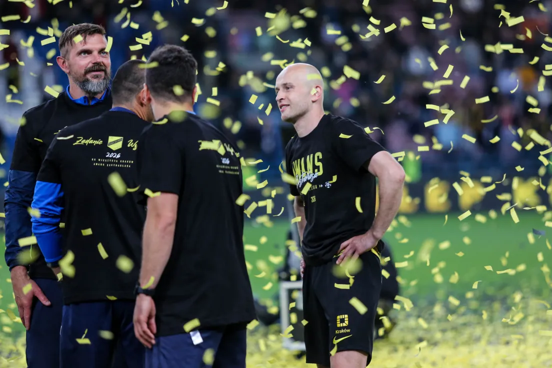 Celebracja Wieczystej Kraków po awansie do ekstraklasy