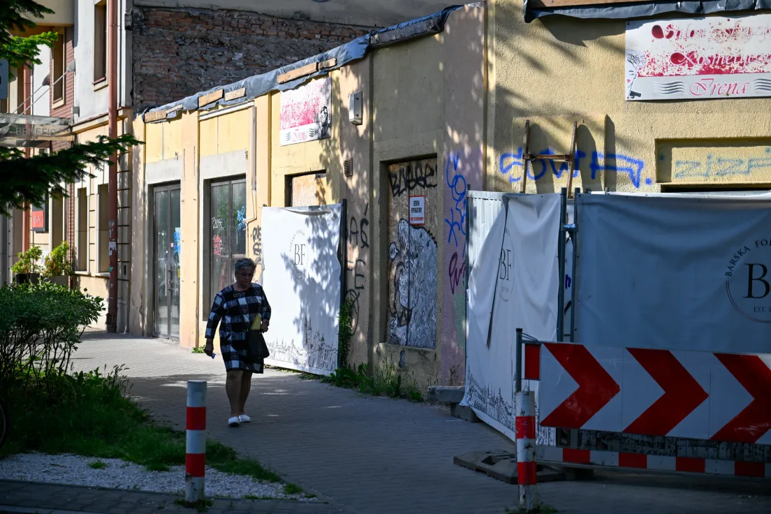 Wyburzona kamienica przy ul. Barskiej