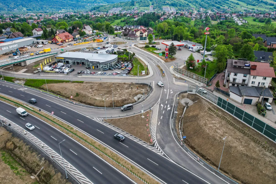 Budowa węzła w Myślenicach - maj 2026