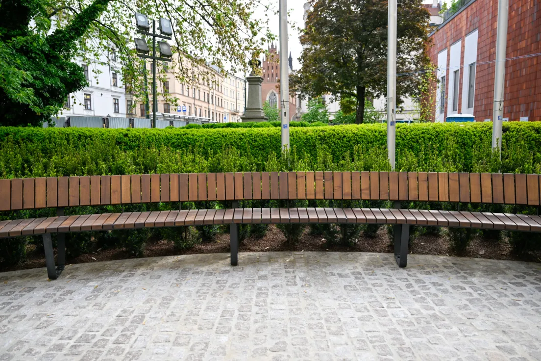 Zielony plac przed UMK