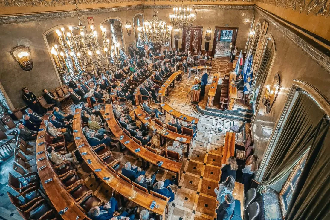 Sala posiedzeń Rady Miasta Krakowa