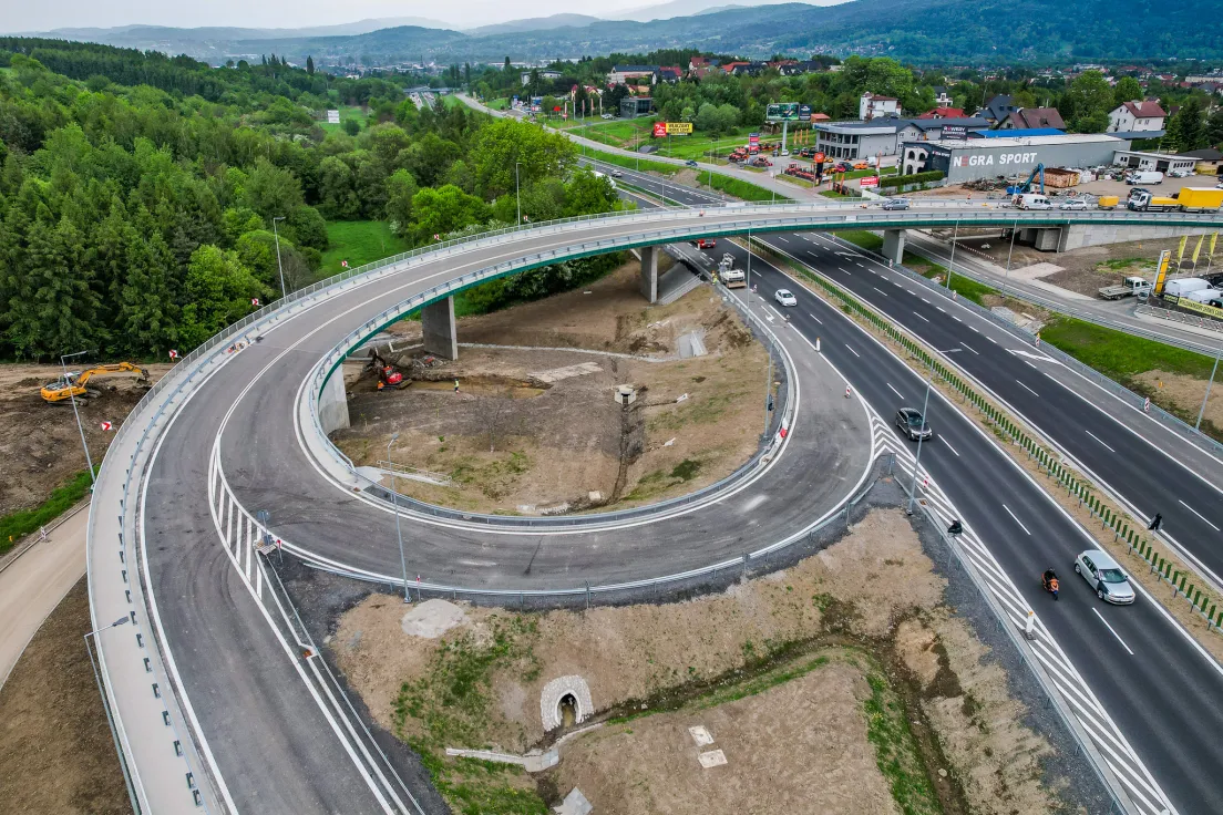 Budowa węzła w Myślenicach - maj 2026