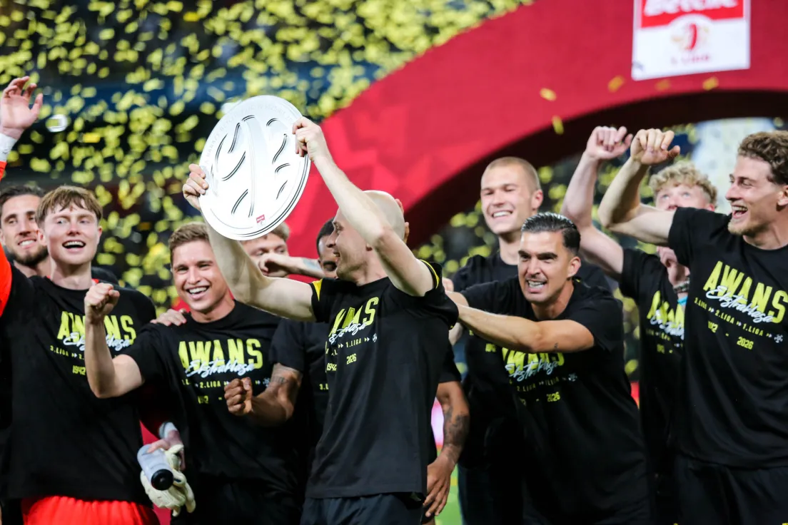 Celebracja Wieczystej Kraków po awansie do ekstraklasy