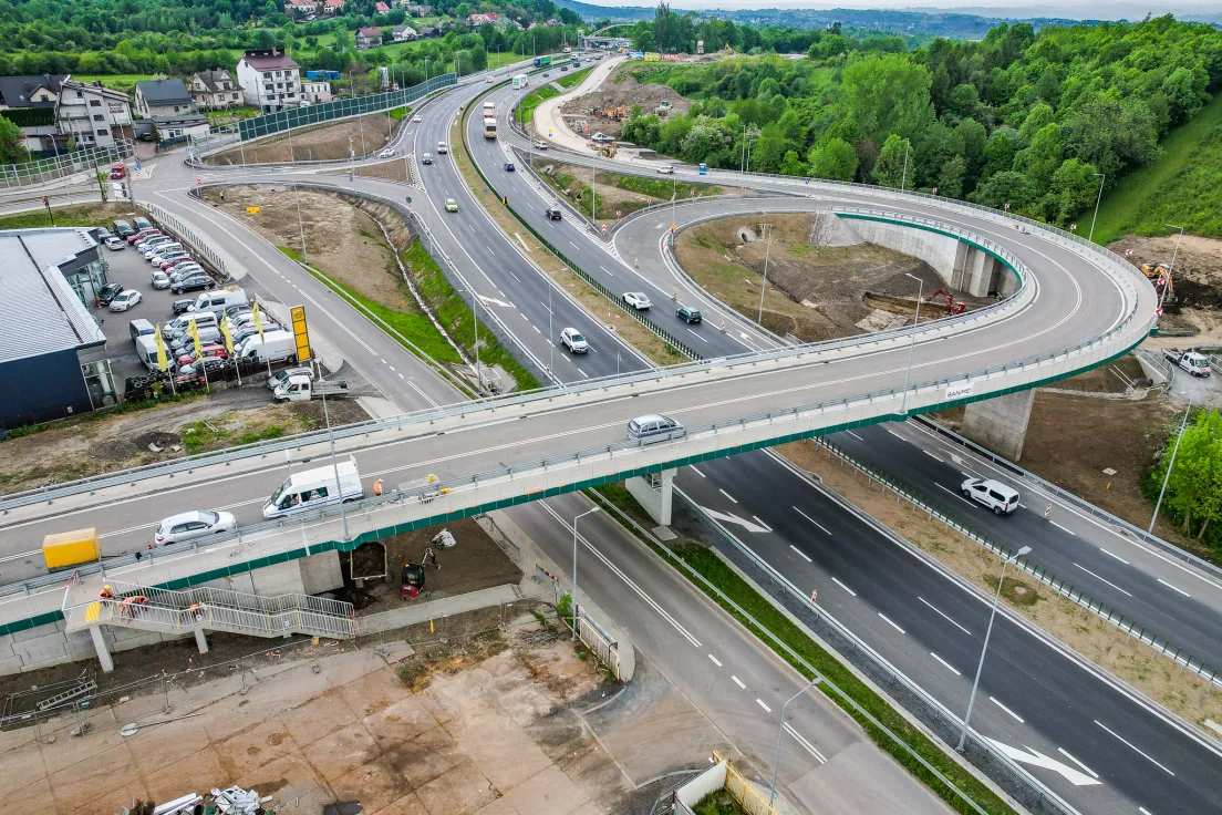 Budowa węzła w Myślenicach - maj 2026
