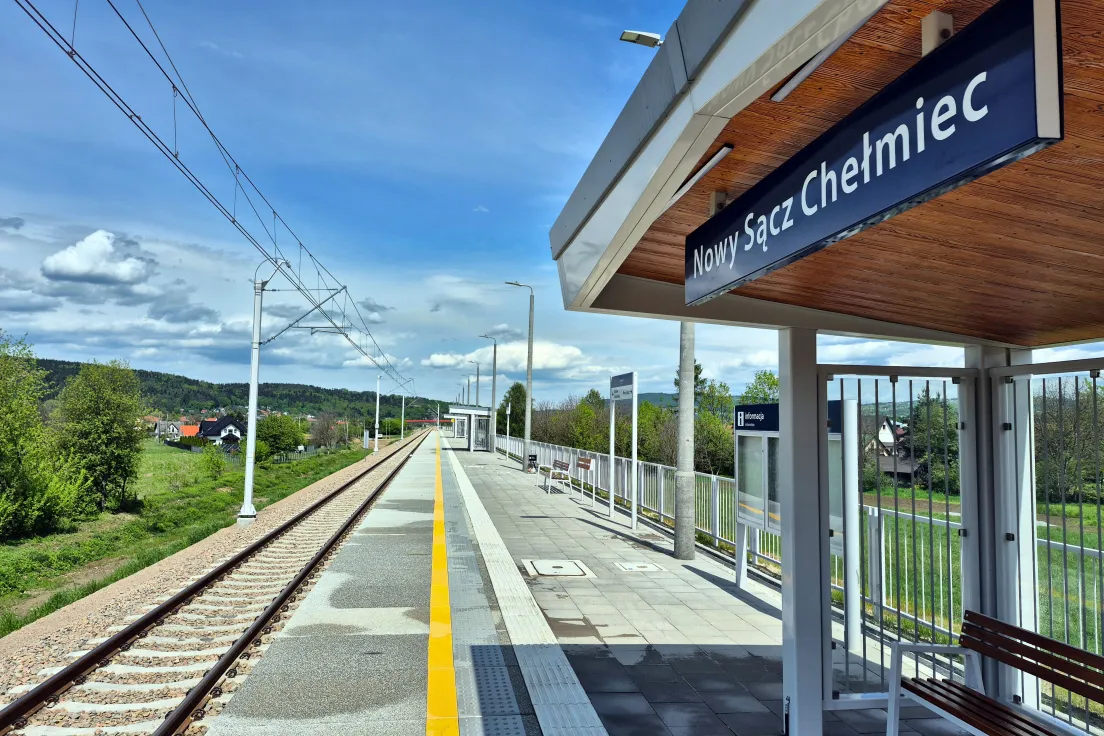Zmodernizowany przystanek Nowy Sącz Chełmiec