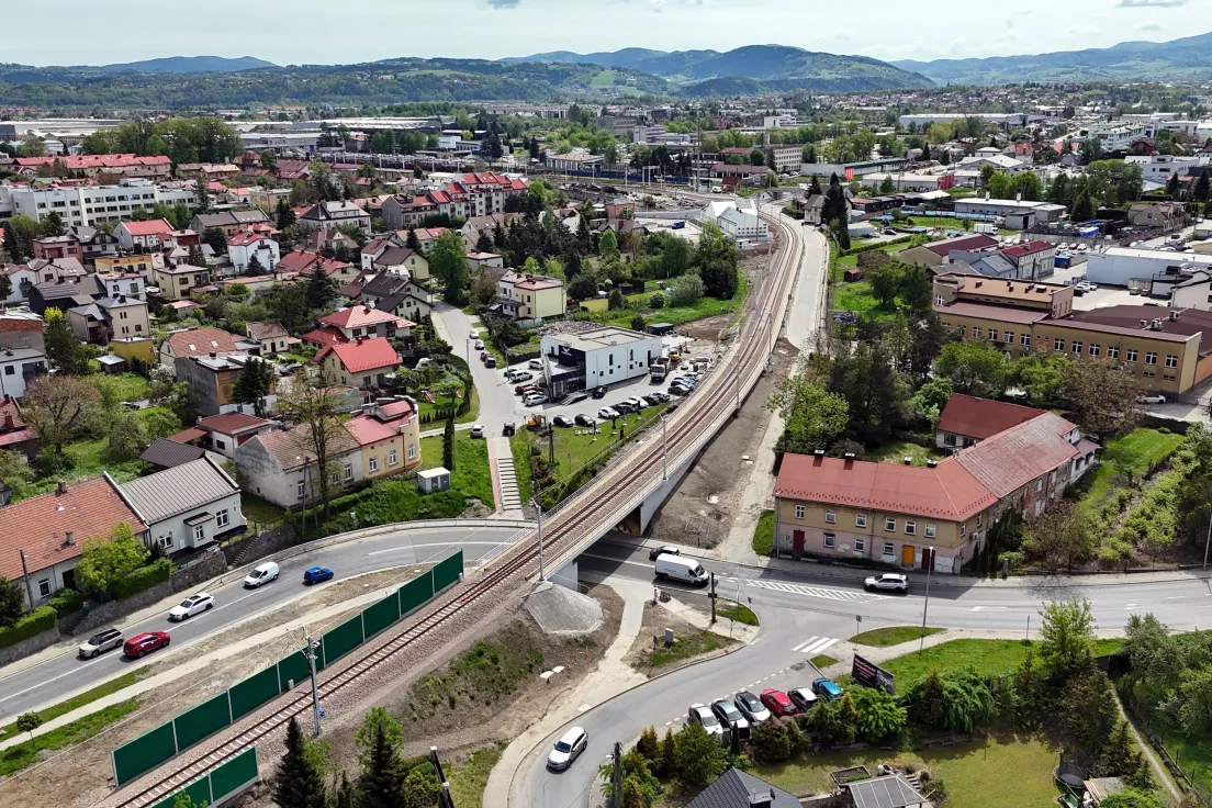 Zmodernizowany wiadukt kolejowy na ul. Węgierskiej w Nowym Sączu