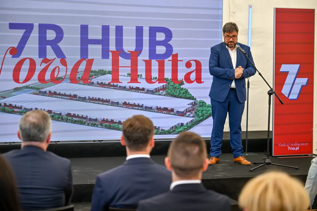 Wmurowanie aktu erekcyjnego pod budowę 7R HUB przy ul. Igołomskiej