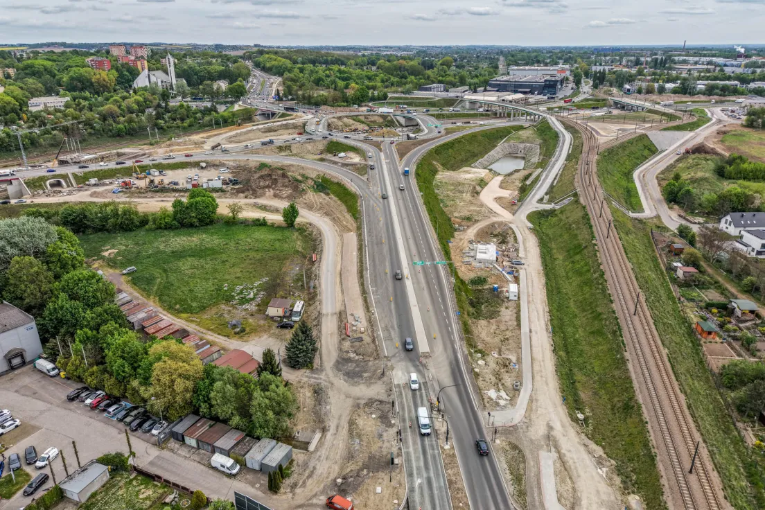 Budowa drogi S7 w Krakowie, zdjęcia z maja 2026