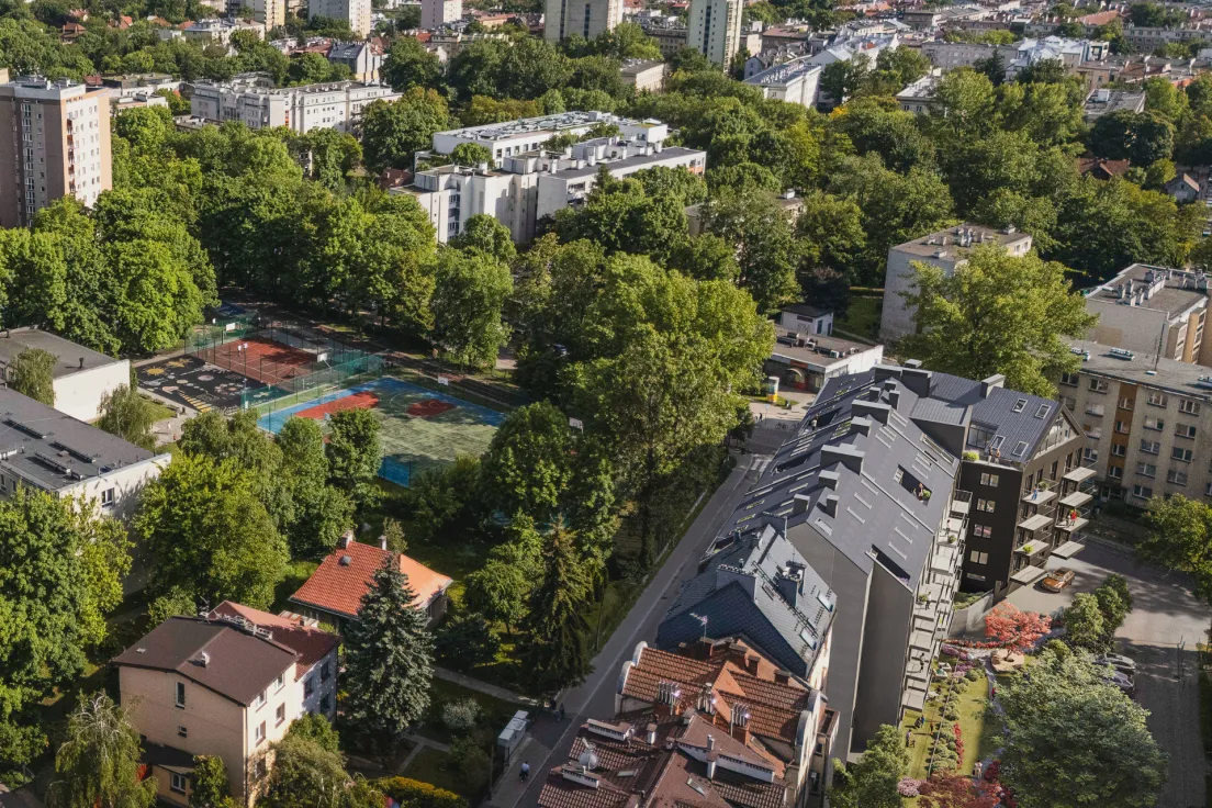 Wizualizacja inwestycji Mazowiecka 115 w Krakowie