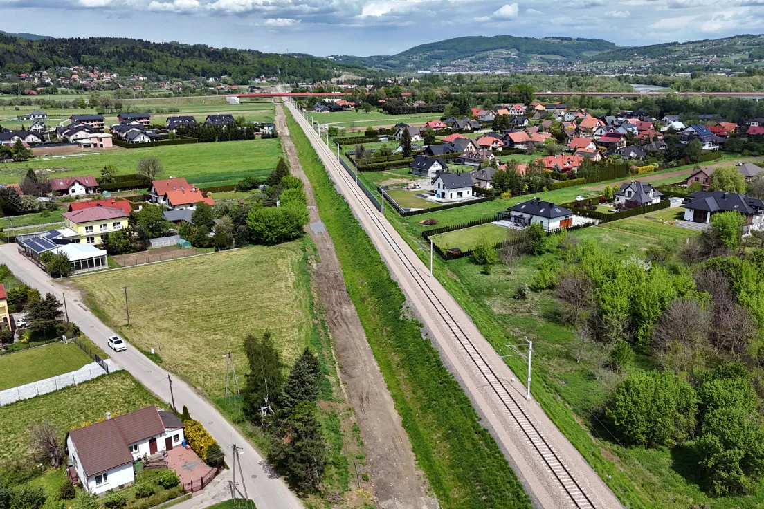 Tor w kierunku Marcinkowic