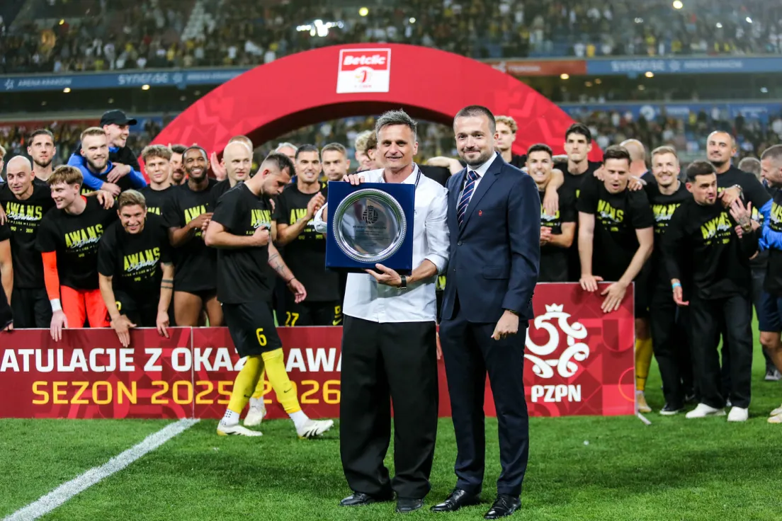 Celebracja Wieczystej Kraków po awansie do ekstraklasy