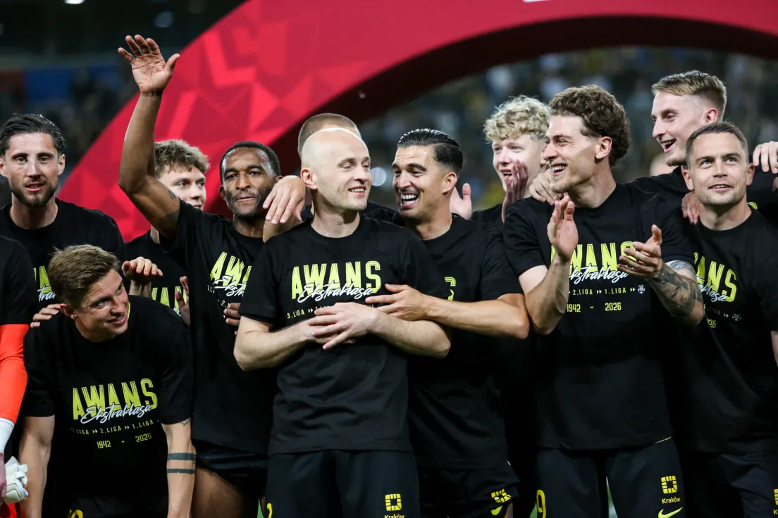 Celebracja Wieczystej Kraków po awansie do ekstraklasy