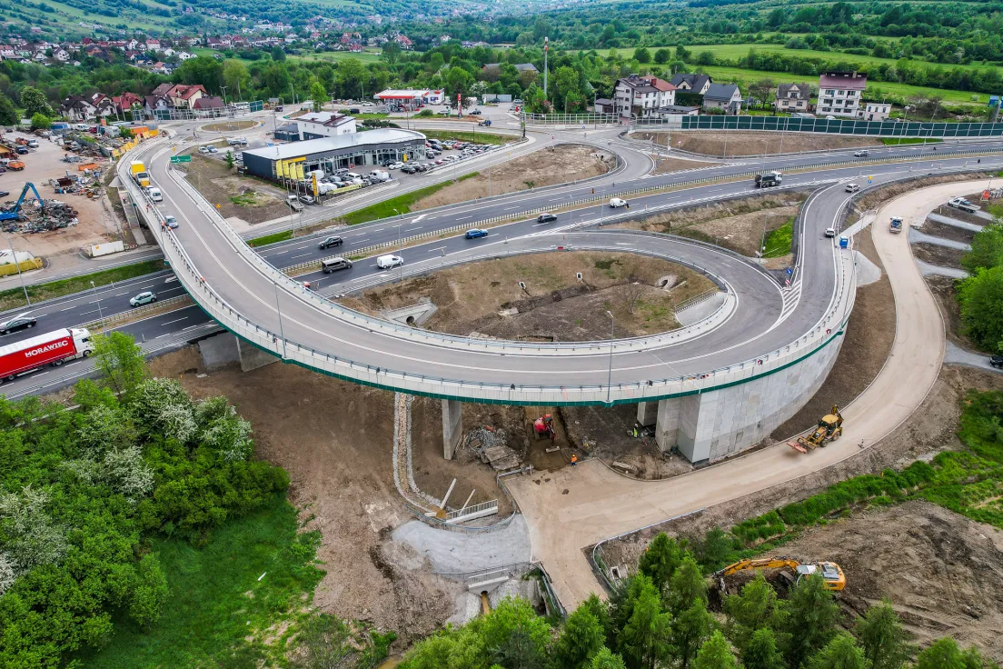 Budowa węzła w Myślenicach - maj 2026