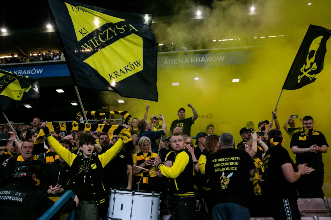 Celebracja Wieczystej Kraków po awansie do ekstraklasy
