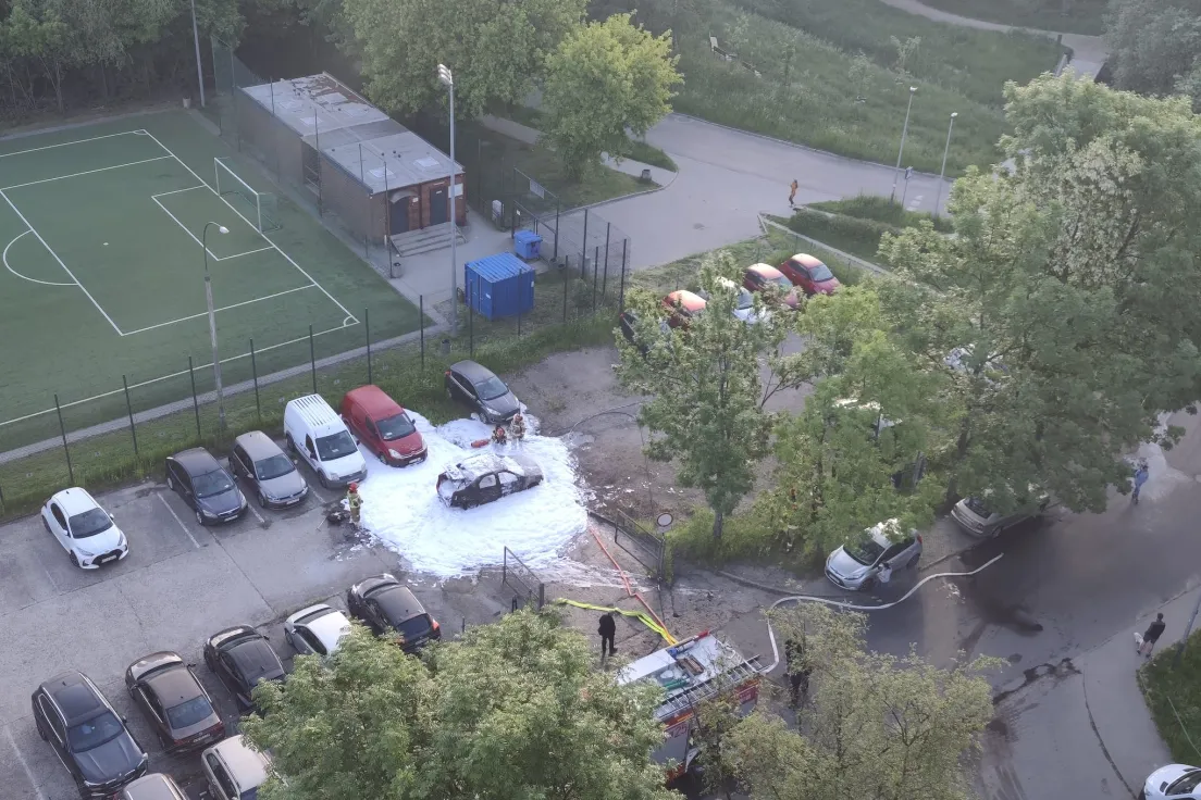 Pożar samochodu przy ul. Lilli Wenedy