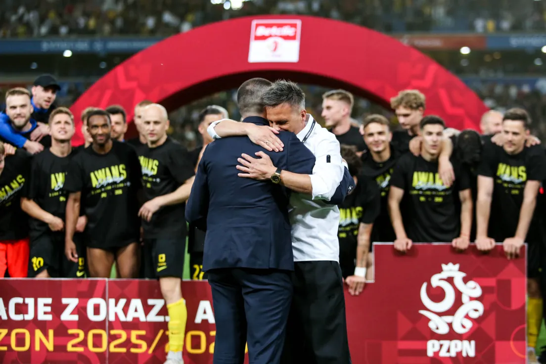 Celebracja Wieczystej Kraków po awansie do ekstraklasy