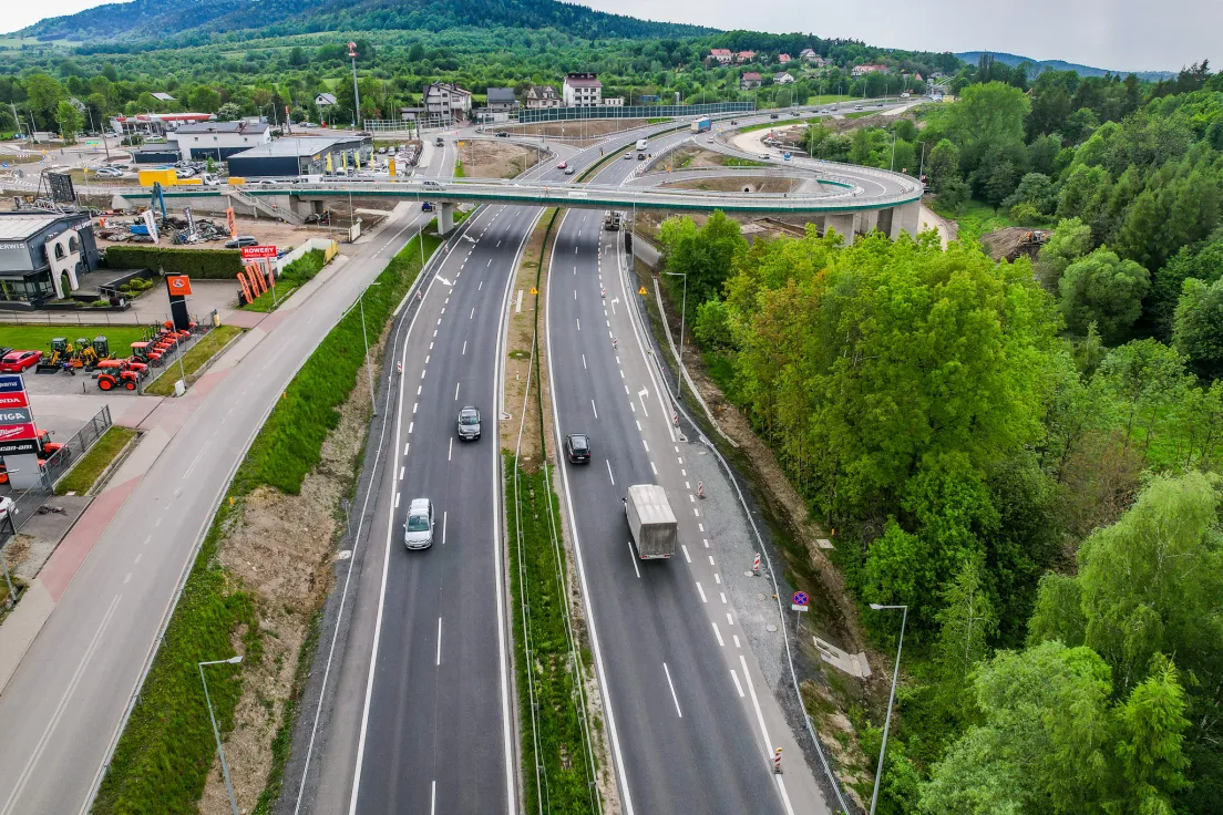 Budowa węzła w Myślenicach - maj 2026
