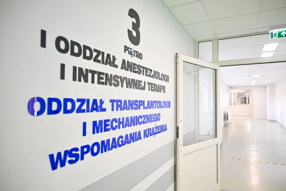 Otwarcie wyremontowanego oddziału transplantologii i mechanicznego wspierania krążenia