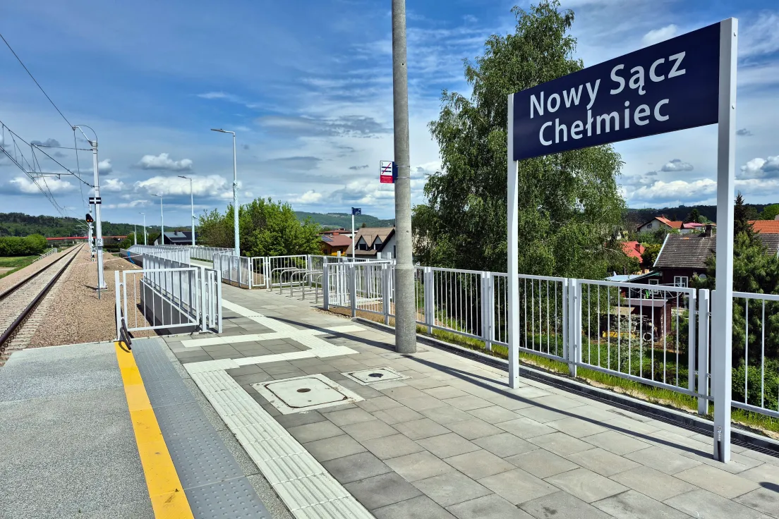 Zmodernizowany przystanek Nowy Sącz Chełmiec