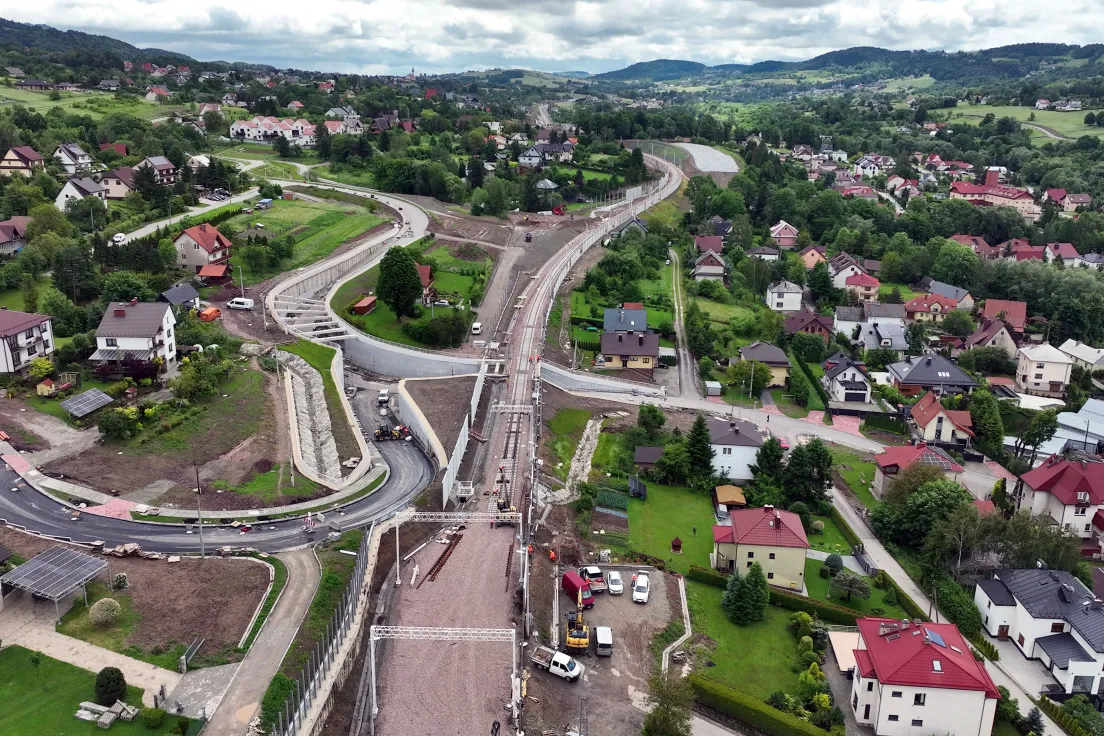 Budowa skrzyżowania bezkolizyjnego na ul. Źródlanej w Limanowej