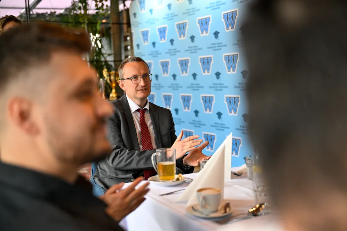 mgr Krzysztof Roszczynialski, rektor Wyższej Szkoły Zarządzania i Bankowości w Krakowie