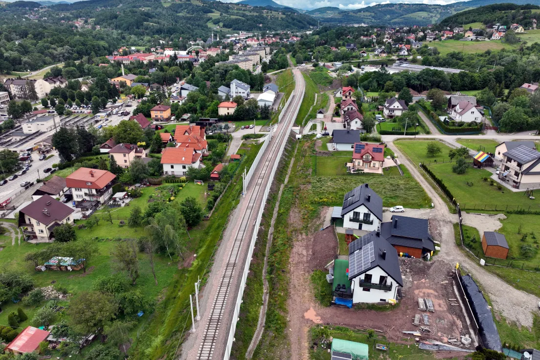 Nowy tor kolejowy w Limanowej