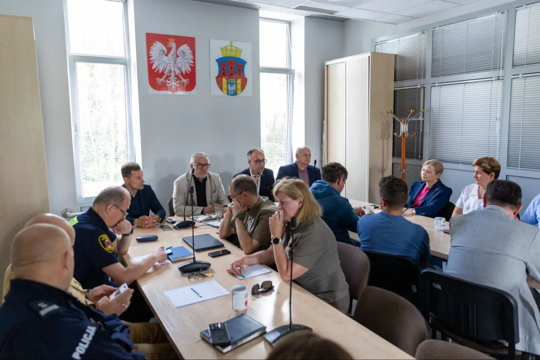 Posiedzenie Zespołu Zarządzania Kryzysowego Miasta Krakowa