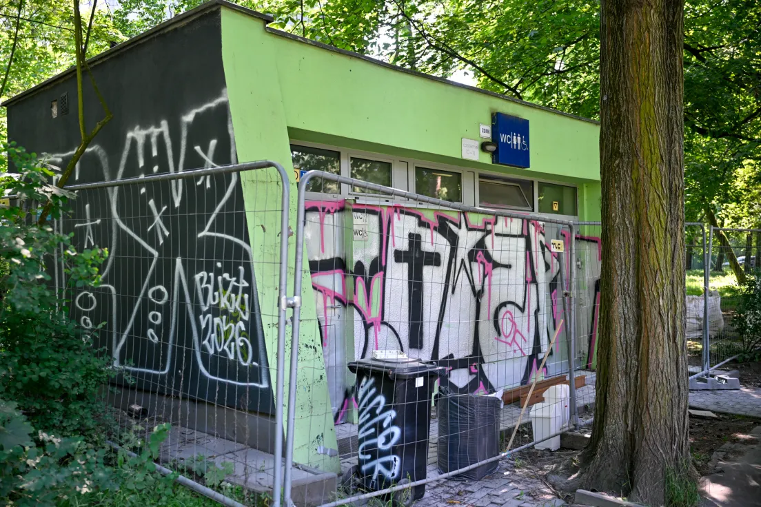 Remont toalet w Parku Jordana