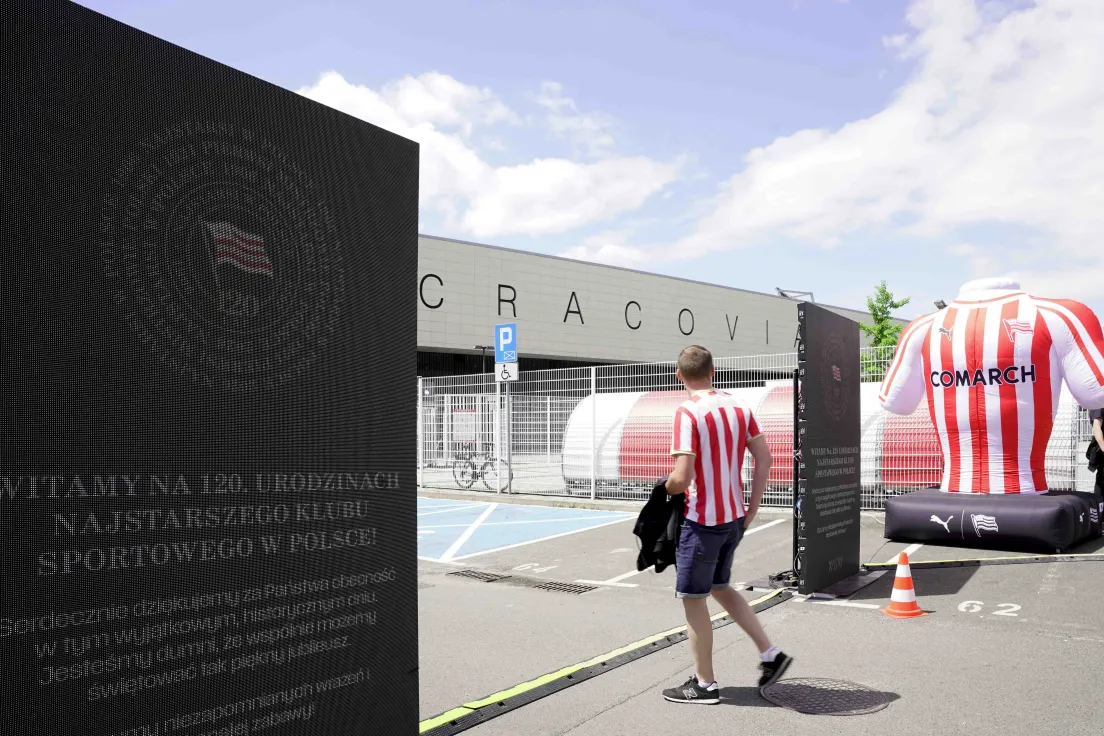 Wejście na stadion Cracovii