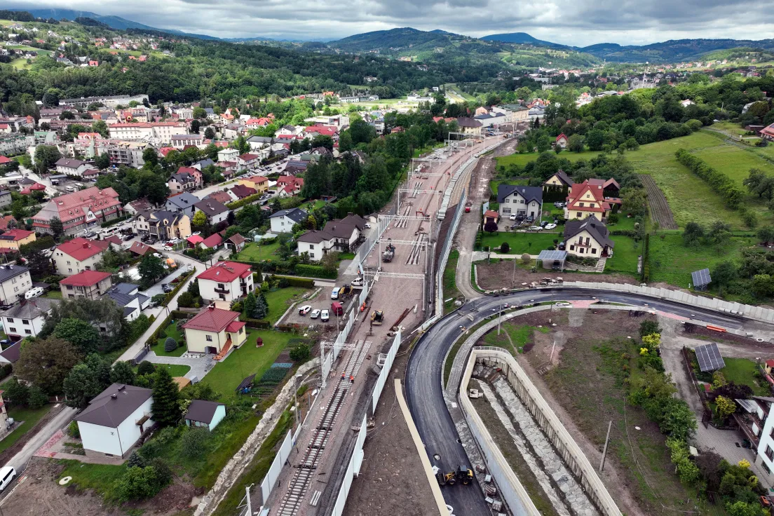 Budowa skrzyżowania bezkolizyjnego na ul. Źródlanej w Limanowej